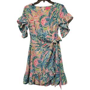 Lilly Pulitzer Dress Size 0 DARLAH Stretch Dress Multi One In A Melon
